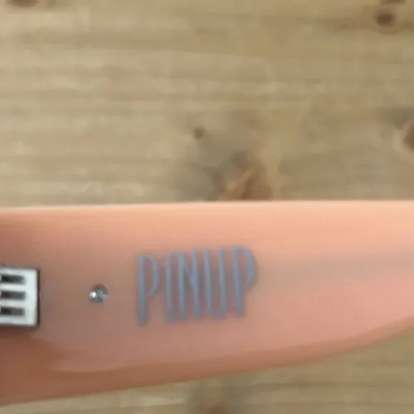 Dragon Pinup Sunglasses White/Peach Frames w BR Clamshell Case Y2K 90s - Picture 5 of 10